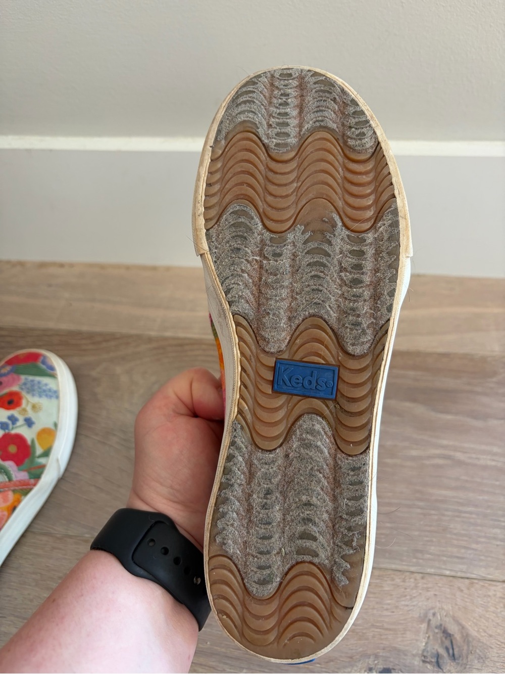 Keds rifle paper company slip on casual floral preppy - sz 8 - Picture 11 of 11